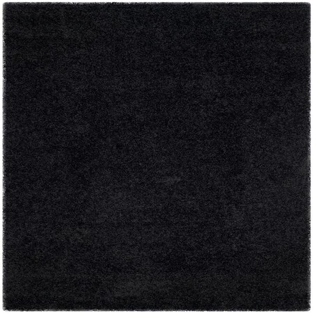 Safavieh Laguna Shag Square Rug, Black - 6 ft. - 7 in. x 6 ft. - 7 in. SGL303L-7SQ